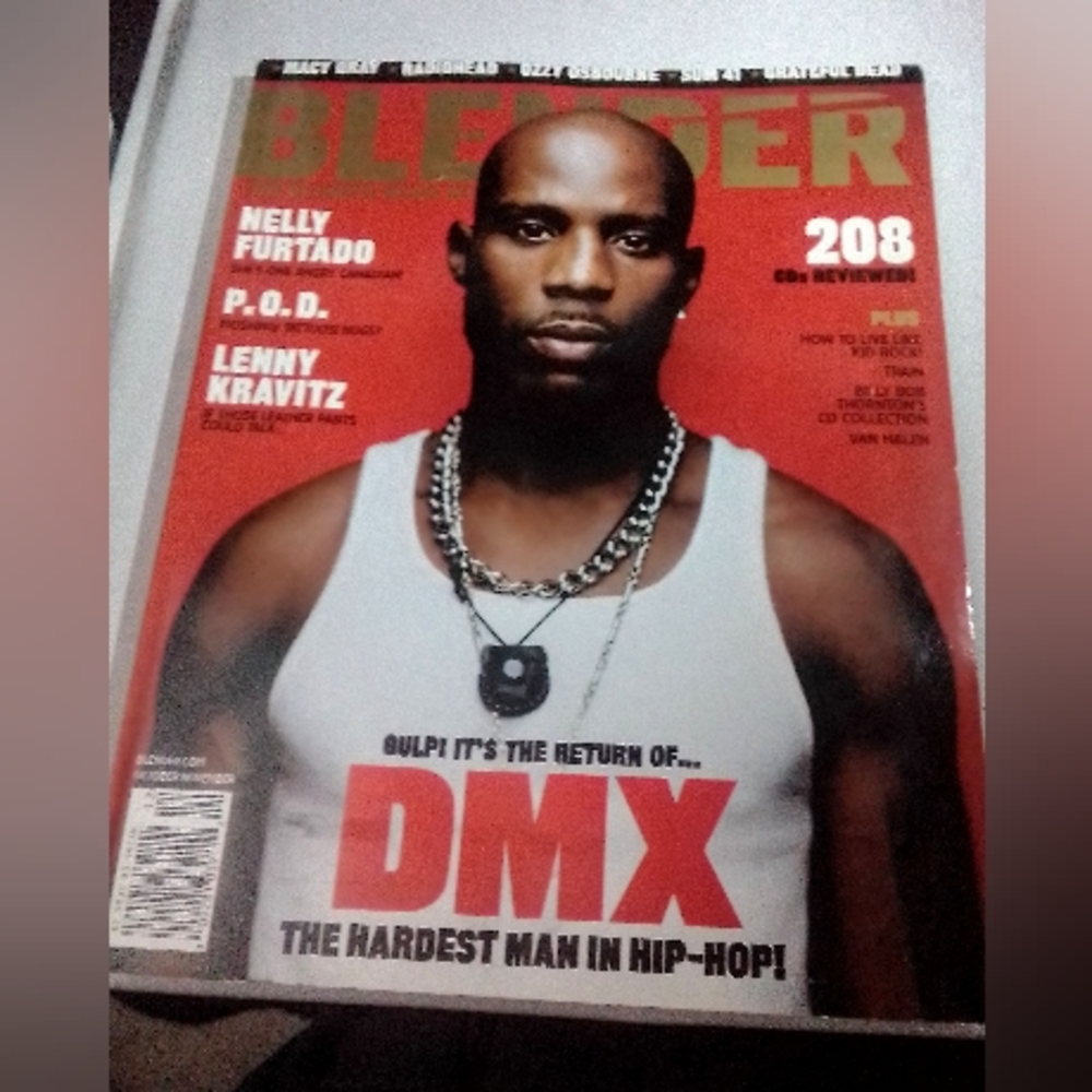 Vintage BLENDER MAGAZINE - DMX COVER - OCTOBER / NOVEMBER 2001 ISSUE #3